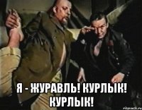  я - журавль! курлык! курлык!