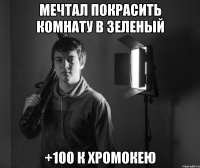 мечтал покрасить комнату в зеленый +100 к хромокею