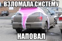 взломала систему наповал