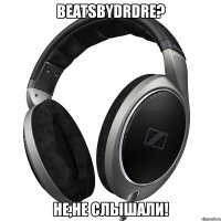 beatsbydrdre? не,не слышали!