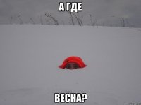 а где весна?