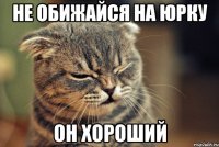 не обижайся на юрку он хороший