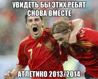 увидеть бы этих ребят снова вместе атлетико 2013/2014