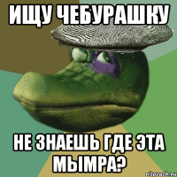 ищу чебурашку не знаешь где эта мымра?