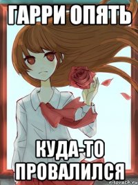 гарри опять куда-то провалился