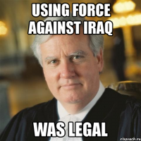 using force against iraq was legal