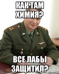 как там химия? все лабы защитил?