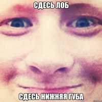 сдесь лоб сдесь нижняя губа