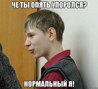 че ты опять упоролся? нормальный я!