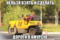 нельзя взять и сделать дороги в амурске