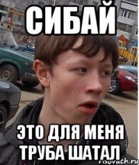 сибай это для меня труба шатал