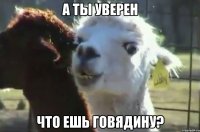 а ты уверен что ешь говядину?