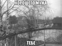 хорошего мужа тебе