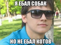 я ебал собак но не ебал котов