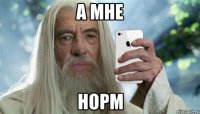 а мне норм