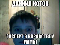 даниил котов эксперт в воровстве у мамы