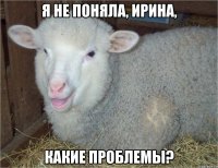 я не поняла, ирина, какие проблемы?