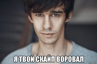  я твой скайп воровал