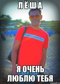 л ё ш а я очень люблю тебя
