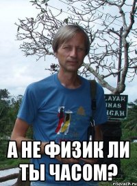  а не физик ли ты часом?
