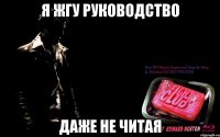я жгу руководство даже не читая