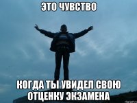 это чувство когда ты увидел свою отценку экзамена