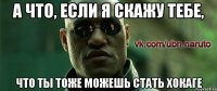 а что, если я скажу тебе, что ты тоже можешь стать хокаге