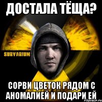 достала тёща? сорви цветок рядом с аномалией и подари ей