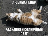 любимая еда? радиация и солнечный свет