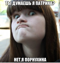 ты думаешь я патрина? нет,я порнухина