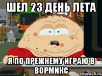 шел 23 день лета я по прежнему играю в вормикс