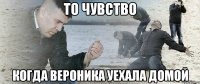то чувство когда вероника уехала домой