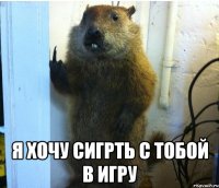  я хочу сигрть с тобой в игру