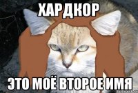 хардкор это моё второе имя