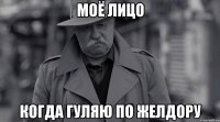 моё лицо когда гуляю по желдору