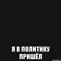  я в политику пришёл