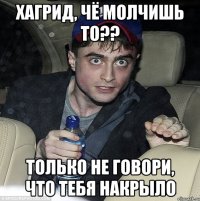 хагрид, чё молчишь то?? только не говори, что тебя накрыло