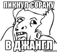 пикнул сораку в джангл