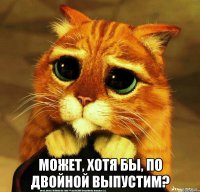  может, хотя бы, по двойной выпустим?