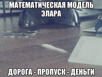 математическая модель элара дорога - пропуск - деньги
