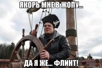 якорь мне в жопу... да я же... флинт!