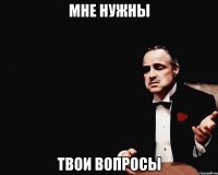 мне нужны твои вопросы