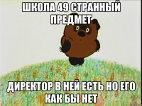 школа 49 странный предмет директор в ней есть но его как бы нет