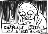  к такому меня жизнь не готовила
