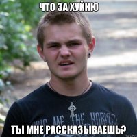 что за хуйню ты мне рассказываешь?