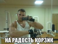  на радость корзик