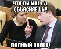 что ты мне тут объясняешь? полный пипец!