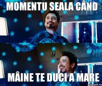 momentu seala când mâine te duci a mare
