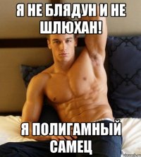 я не блядун и не шлюхан! я полигамный самец