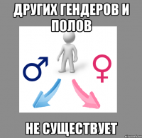 других гендеров и полов не существует